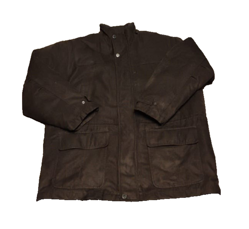 Mens London Fog Brown All Weather Coat Jacket Brown Zip Out Lining Size XX Larg
